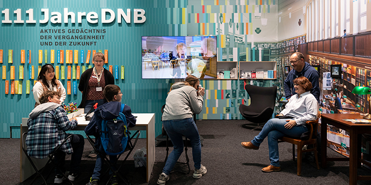 Exhibition stand of the German National Library Exhibition stand of the German National Library